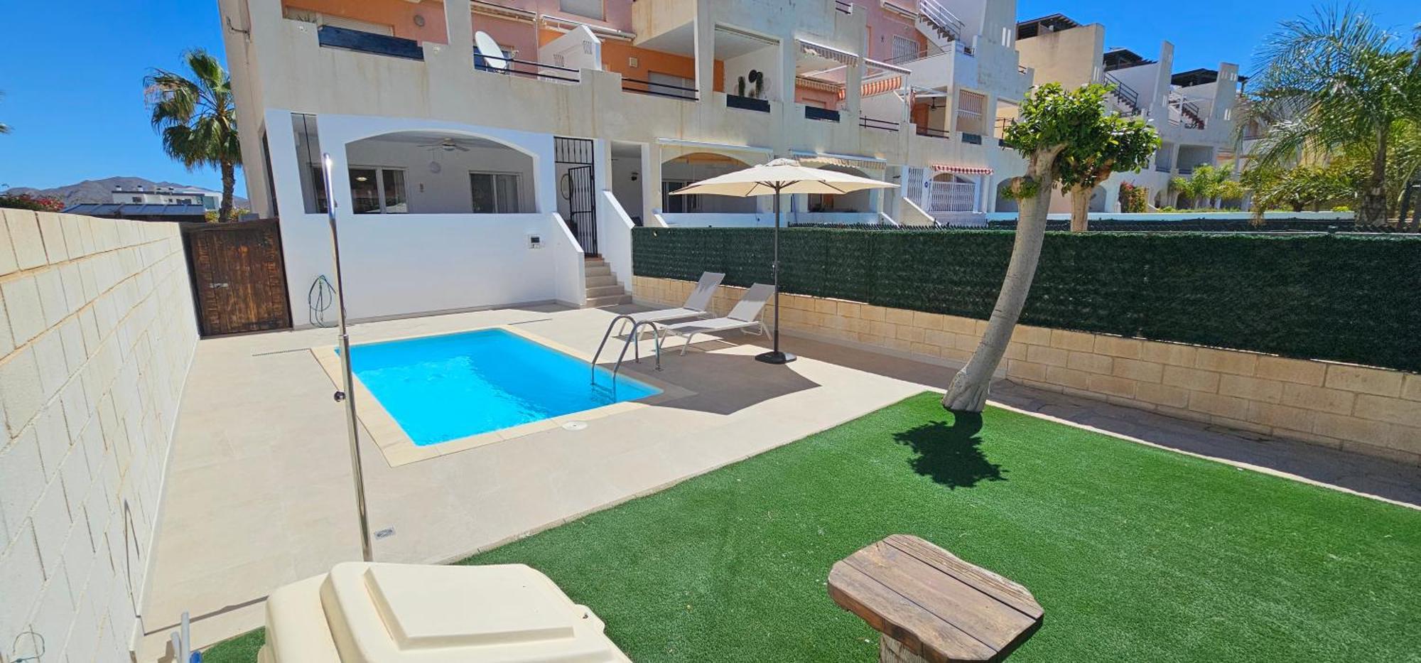 Homes Of Spain, Apartamentos Paraiso Vera Playa, Fatu Hiva, Bajo A Con Piscina Privada En Jardin Privado, Primera Linea De Playa, Wifi Exterior photo